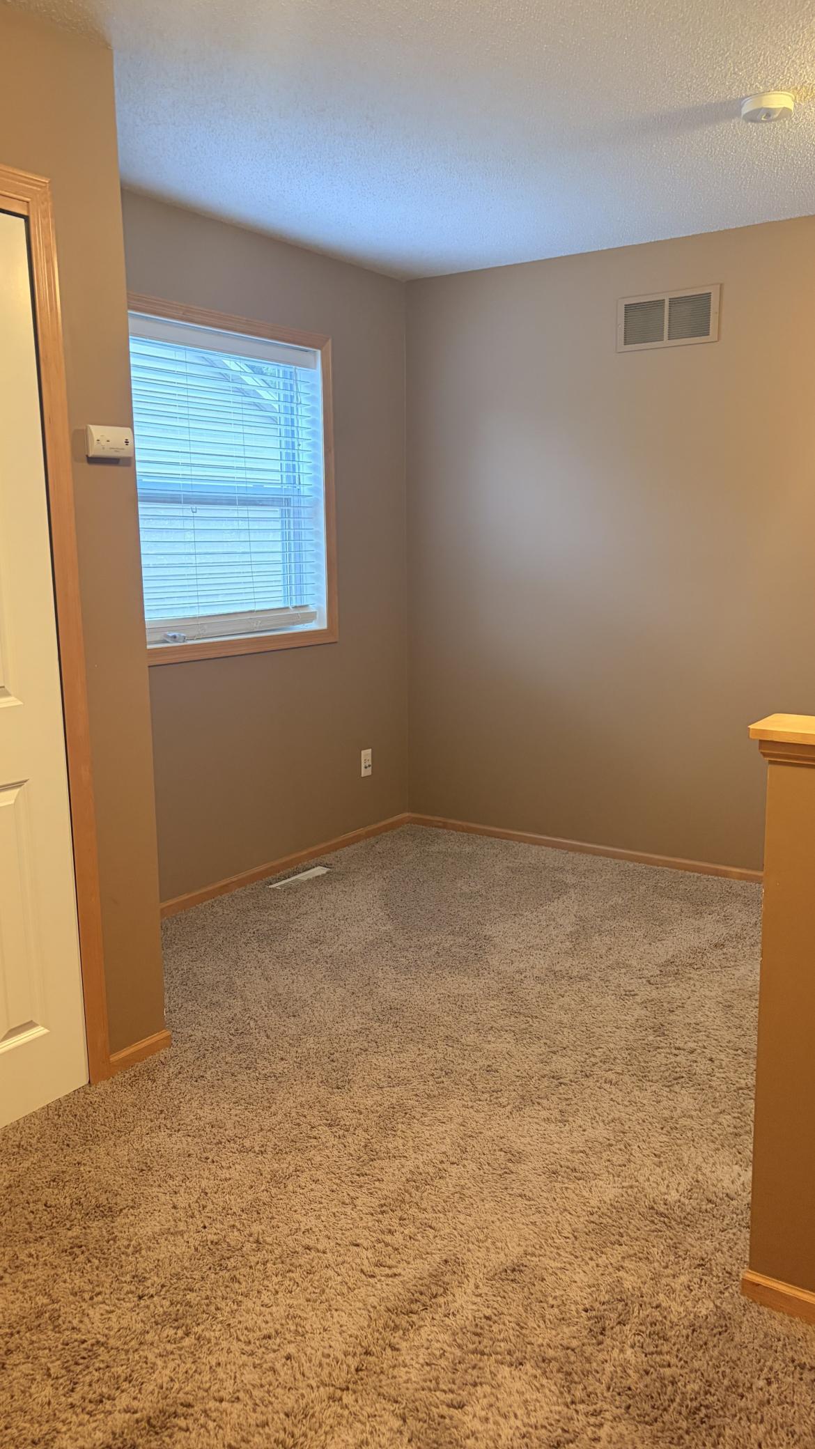 Upper level landing w closet