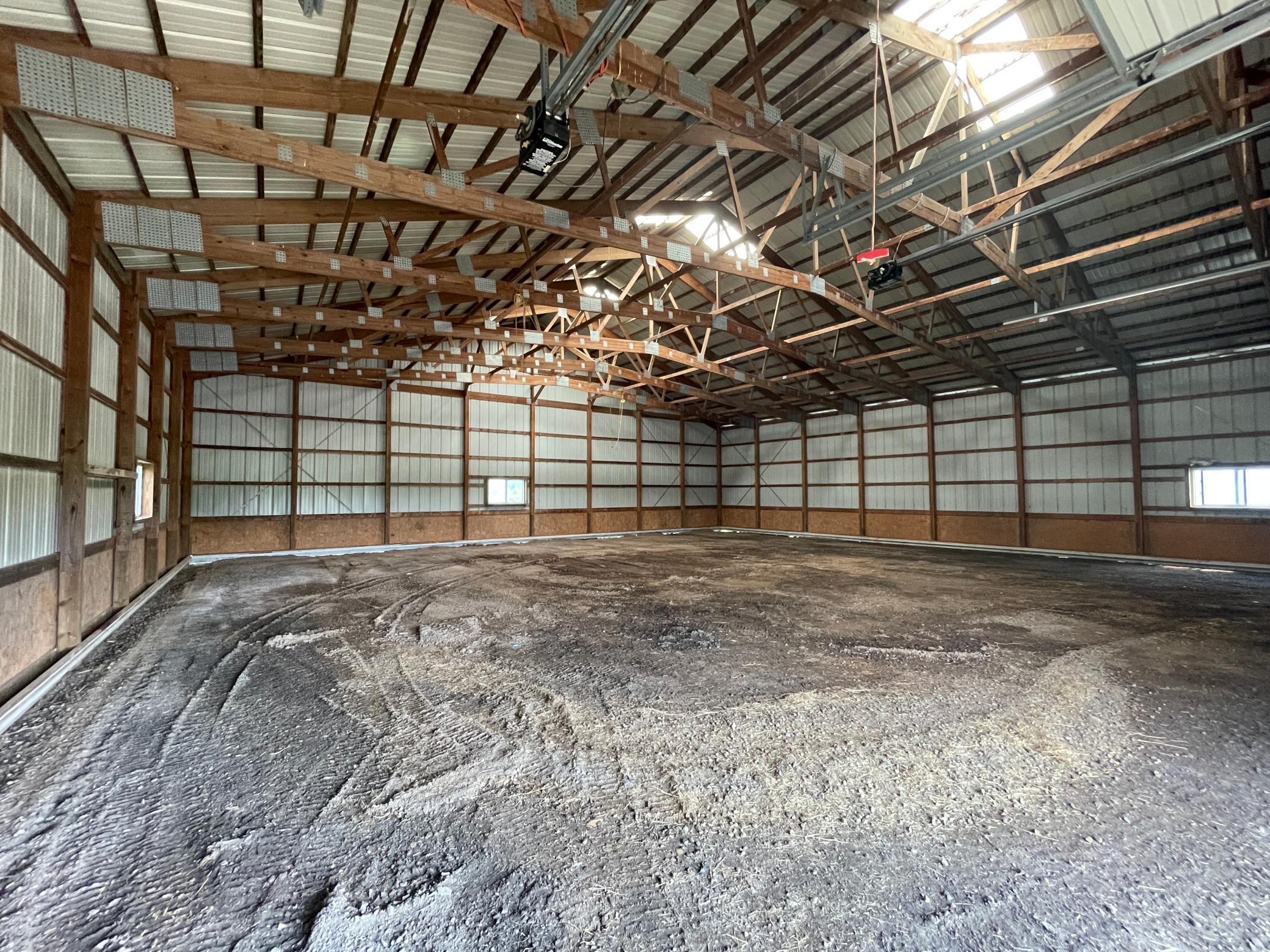 gravel floor.