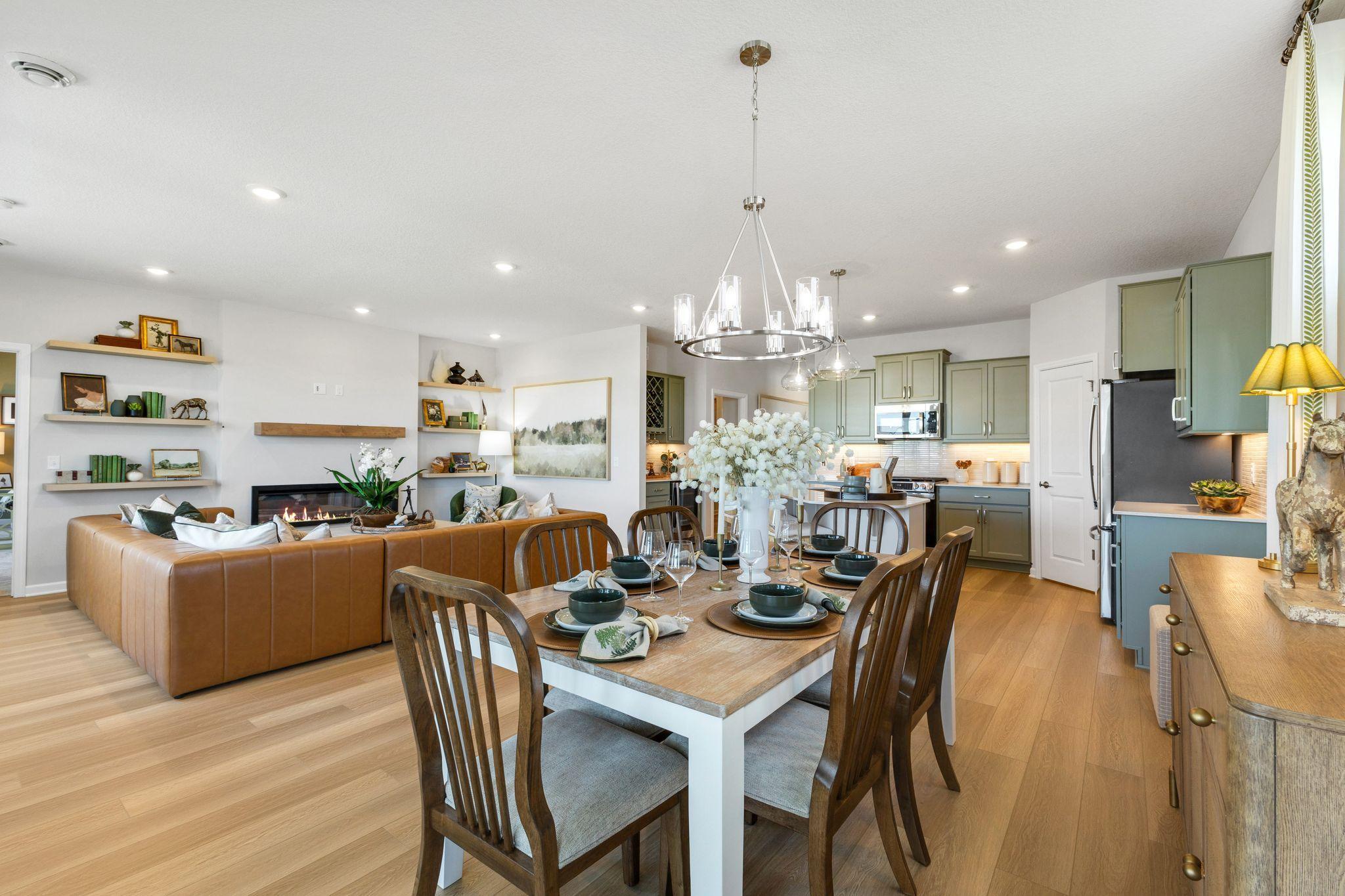 Plenty of room for any size dining table! Photo of model home, colors and finishes may vary.