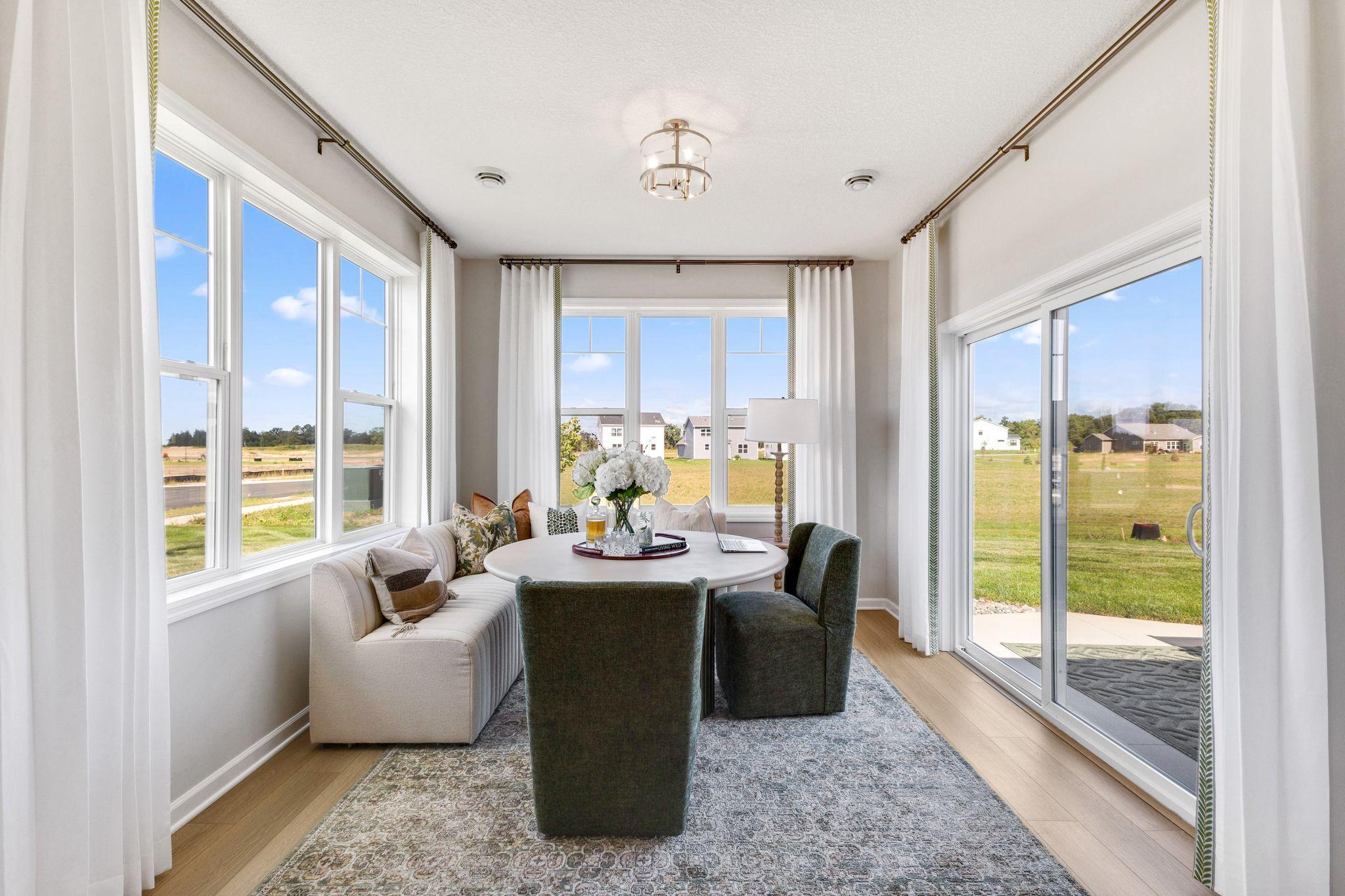 Sliding door off the morning room leads to your patio with dedicated space for a grill!