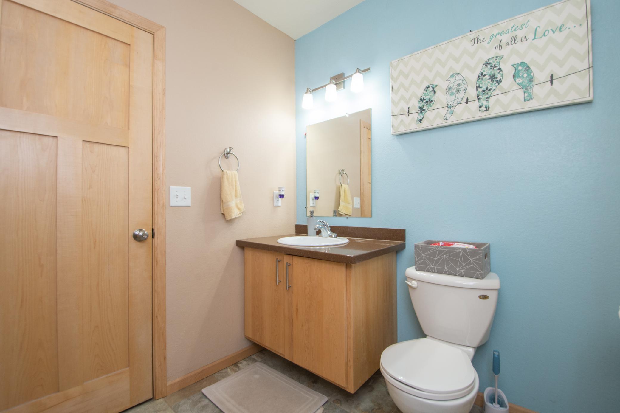 lower level bath-in floor heat