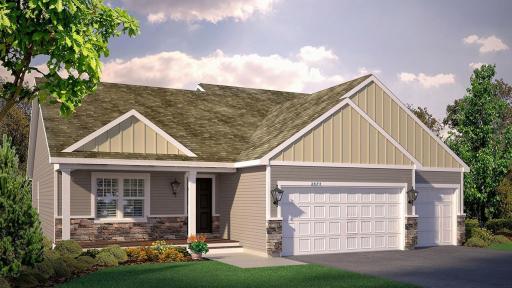 12361 71st ST NE will feature the sought after Heartland Cottage elevation. *Picture is a market rendering; actual colors will vary.