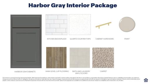 Modern design inspired interior color package with timeless white cabinets.