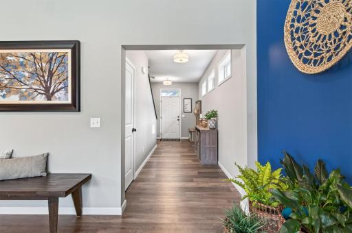 Spacious entry to welcome your guests along with with a good size closet.