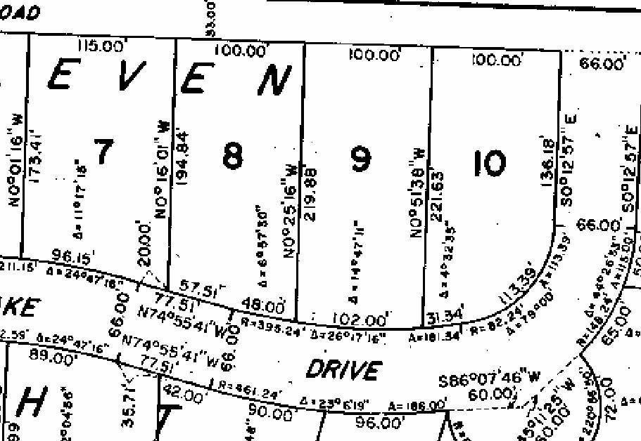 lot 8 Size Plat Map