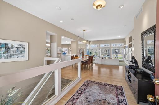 Very open and bright main level upon entry