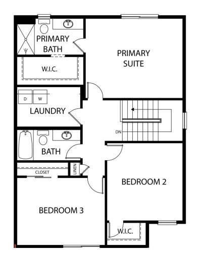 Upper Floor Plan. Information deemed reliable but not guaranteed.