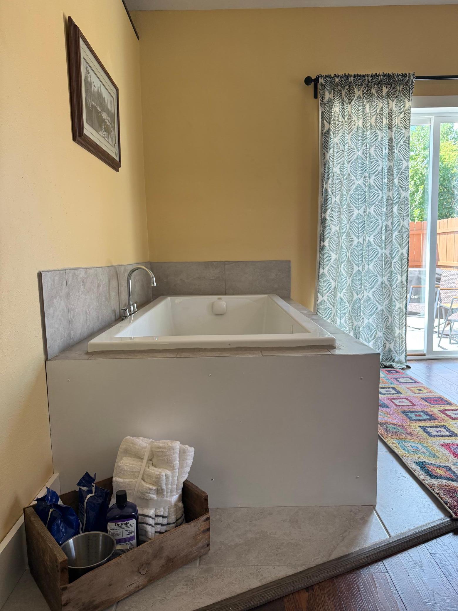 Jetted tub in Primary Bedroom