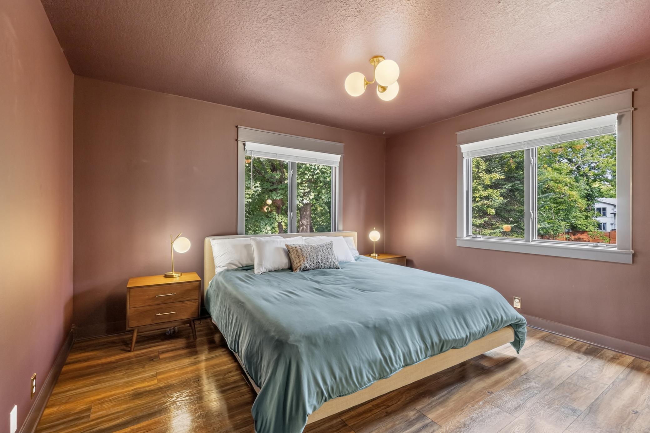 Master Bedroom is spacious and features luxury vinyl plank flooring