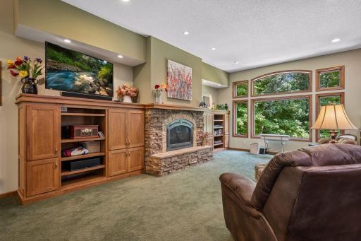 Built-ins and Gas Fireplace