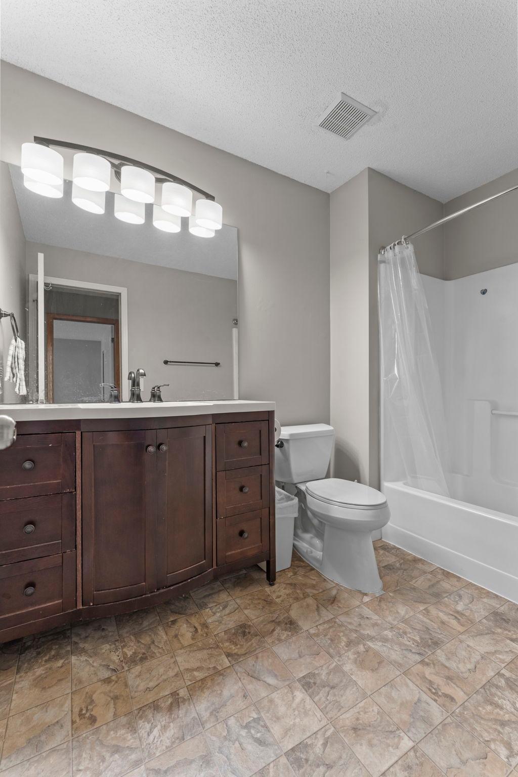 Beautiful full bathroom located upstairs.