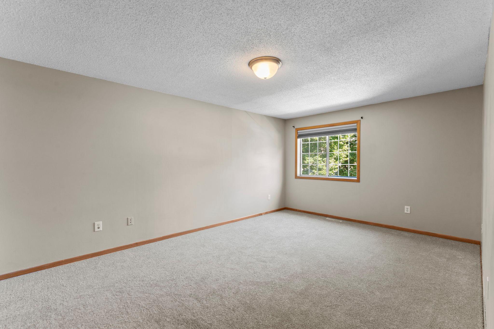 Over sized owners bedroom.
