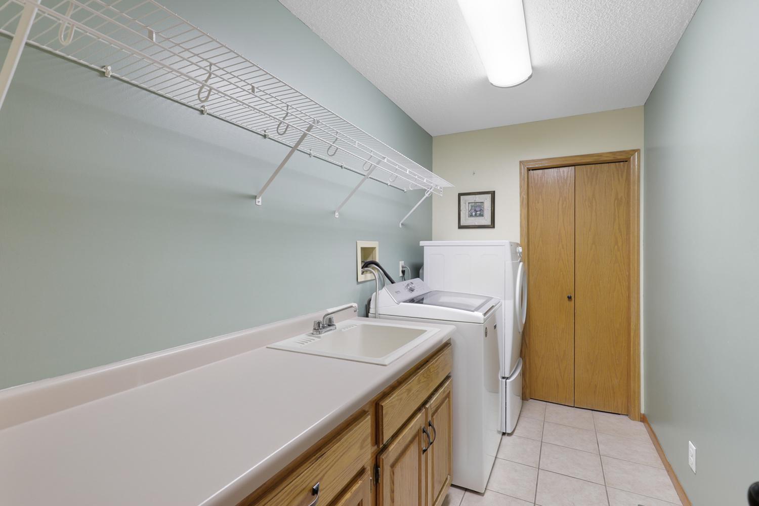 Main floor laundry room