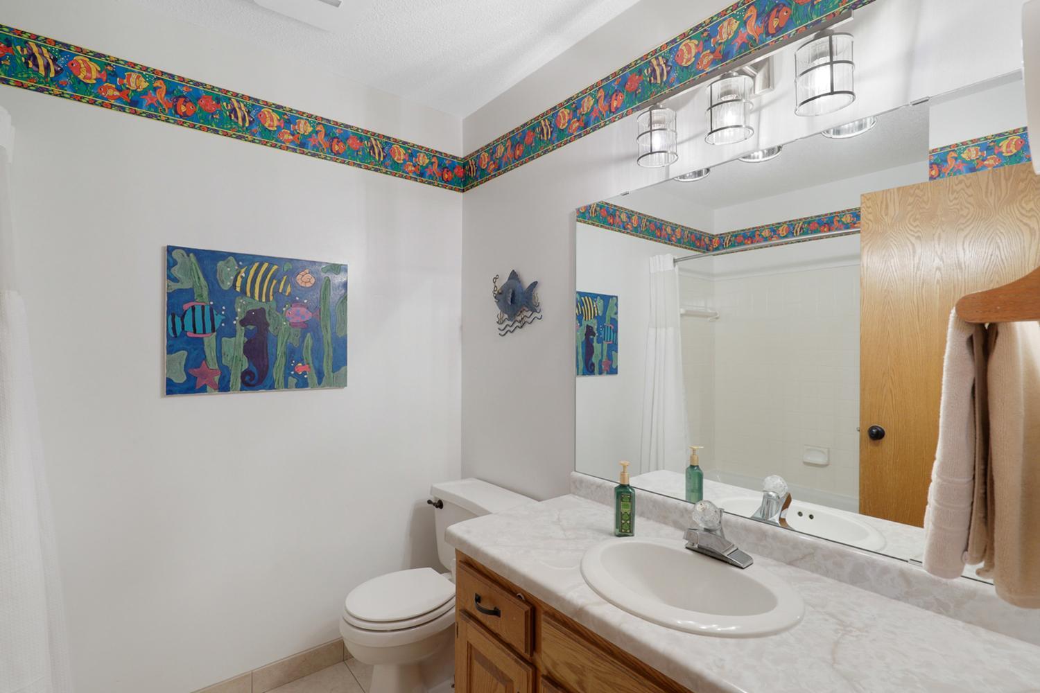 Upper level bathroom