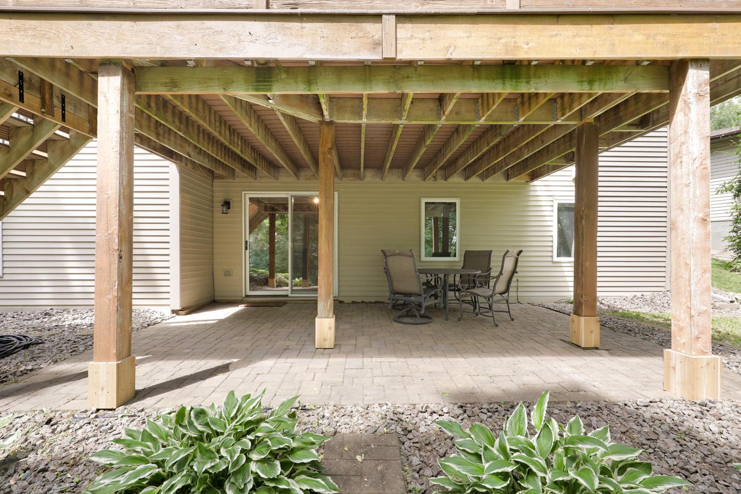 Easily screen in the lower level and have a screen porch