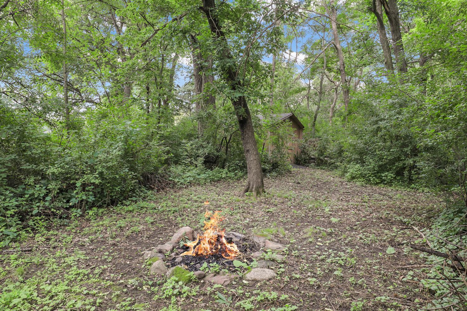 Enjoy a bonfire in your backyard