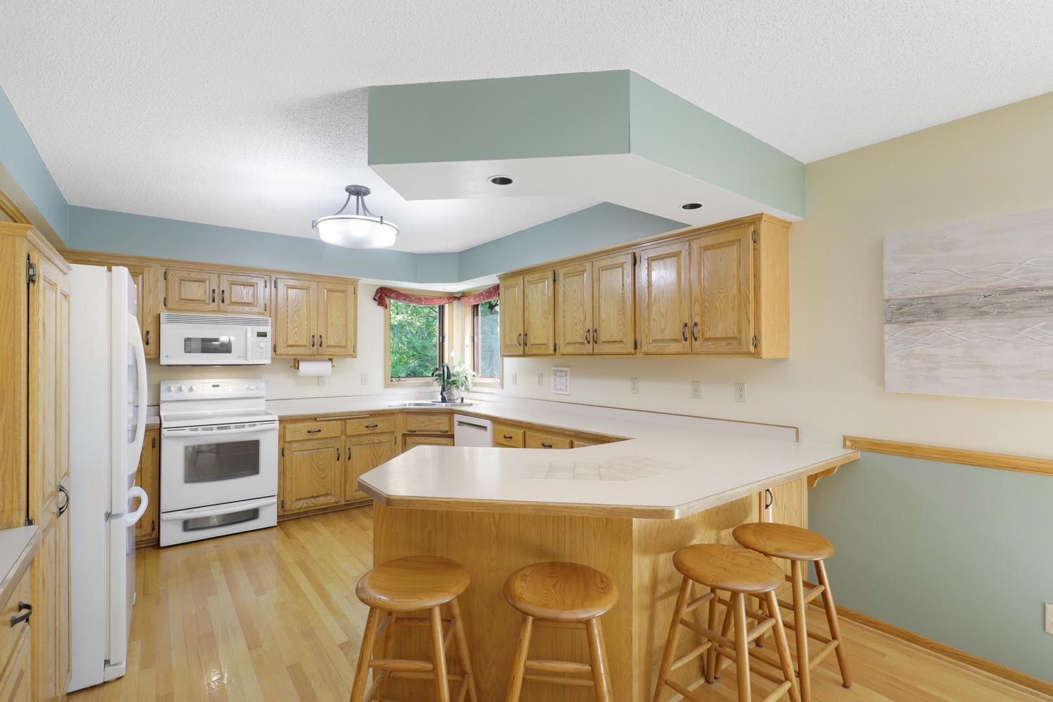 Large open kitchen with plenty of storage
