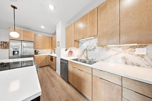 Maple cabinetry