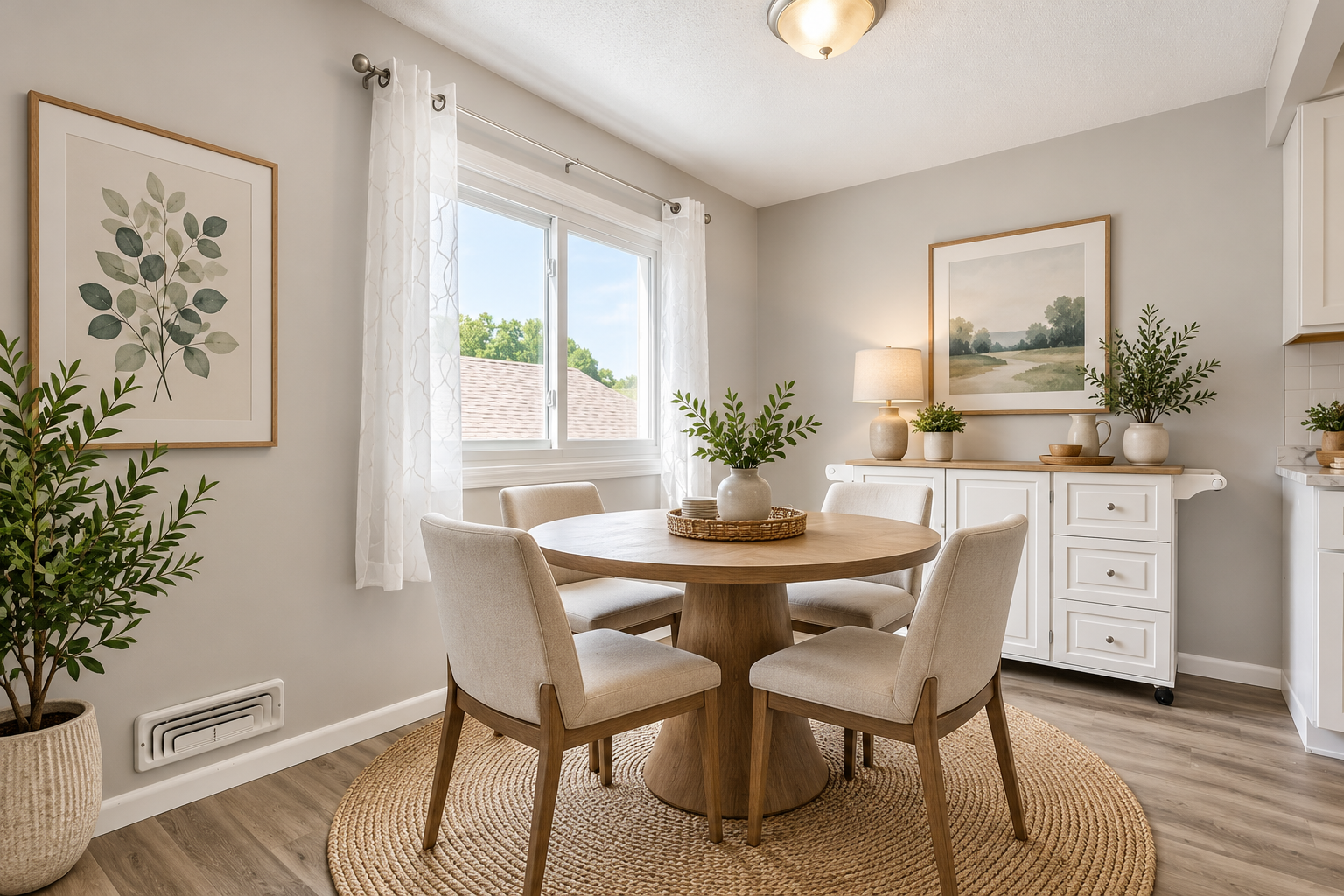 Virtually Staged Dinette