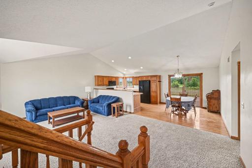 Open-concept main level connects the living, dining and kitchen areas-perfect for everyday living and entertaining.