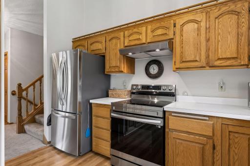 Lots of cabinet space in kitchen