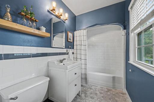 Upper level full bath remodeled down to the studs!