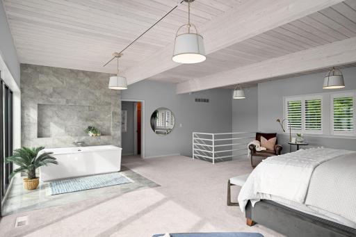 Primary Bedroom w/Soaking Tub...!