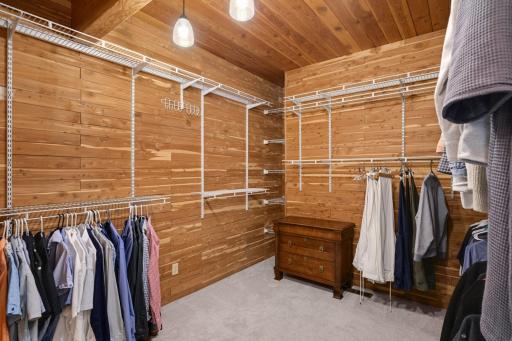 Cedar Lined Walk in Closet.