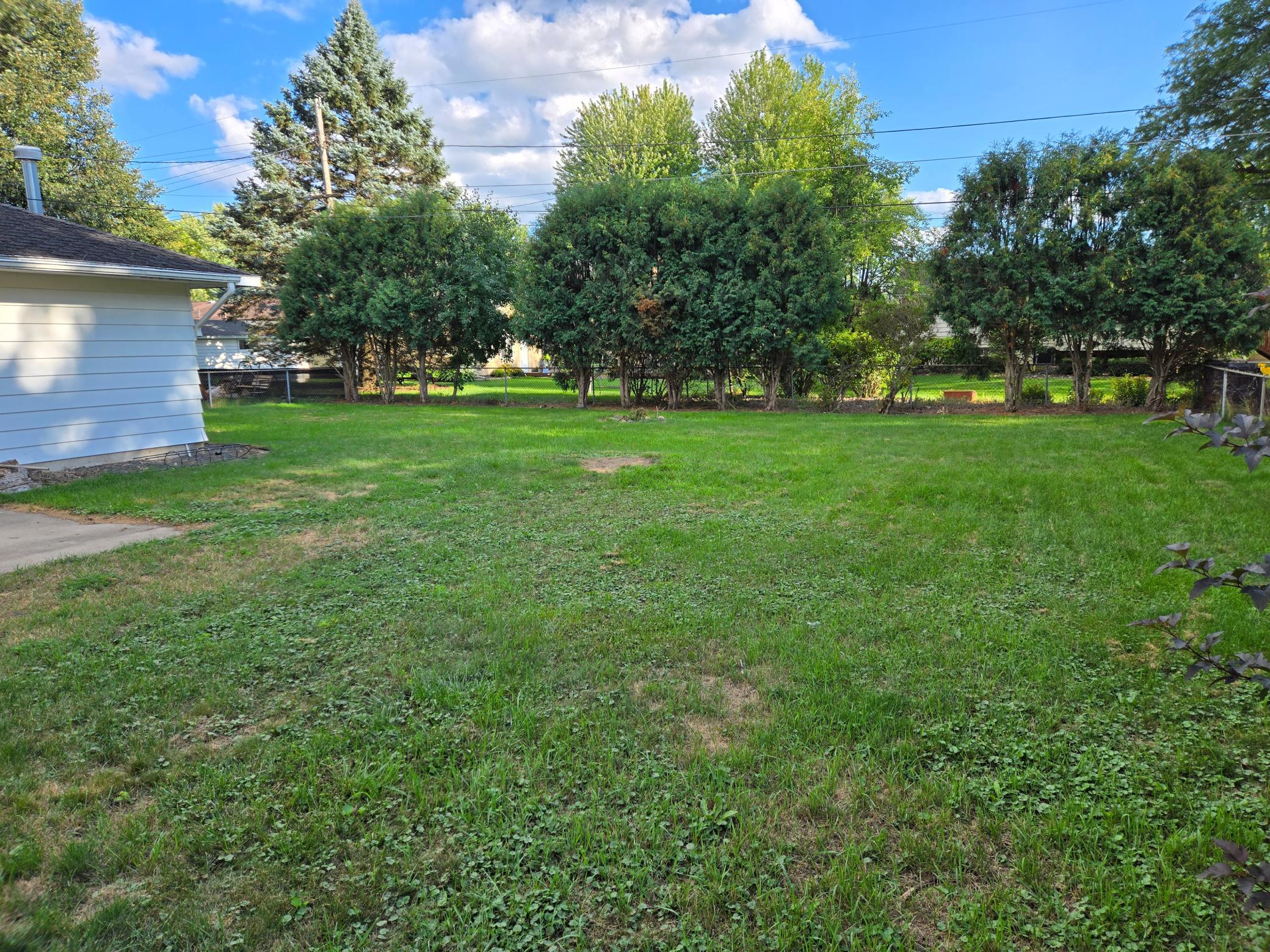 Backyard view