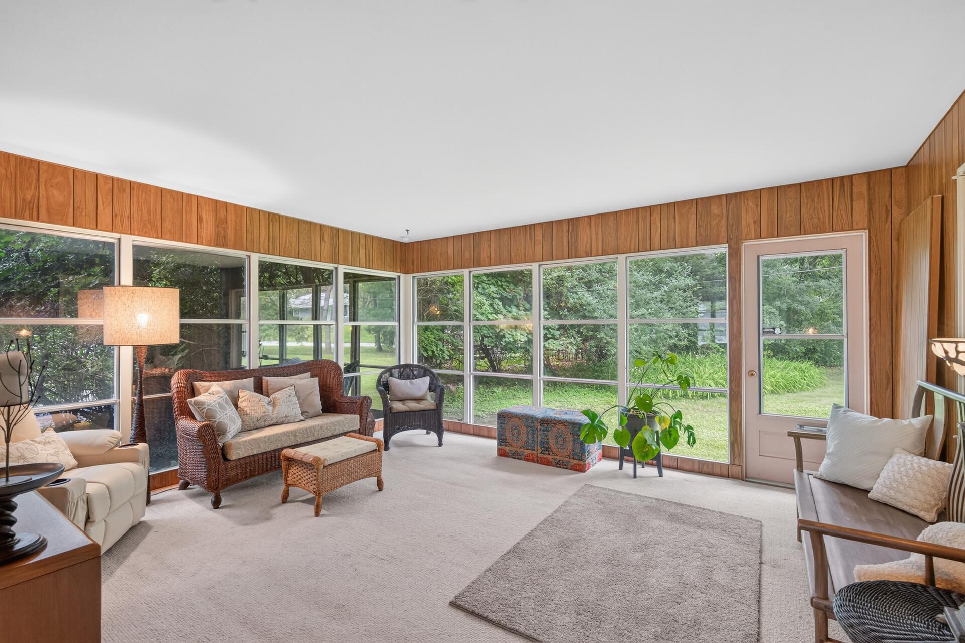 Enjoy the outside year round from this incredible porch!