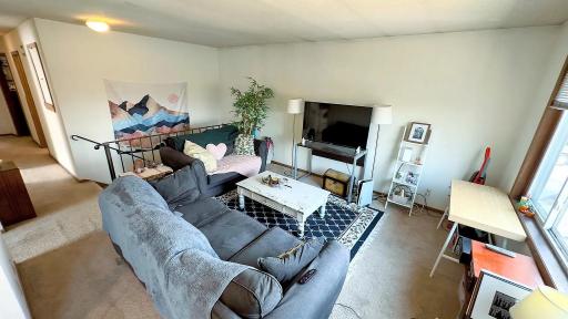 Living room of the upper level unit