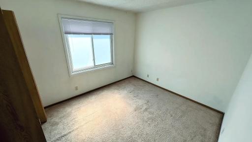 One of three bedrooms on each level.