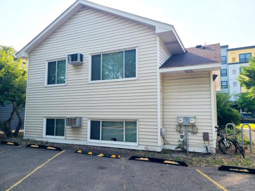 Rear view of duplex