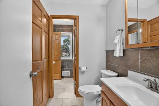 Primary Walk Through Bathroom