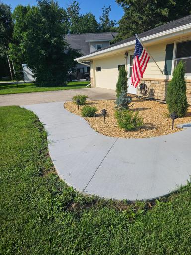 New front sidewalk