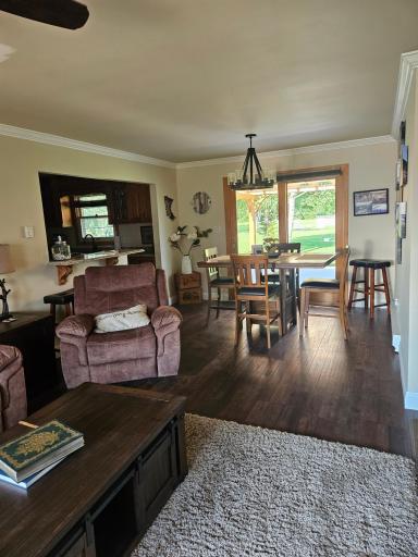 Living room to dining room