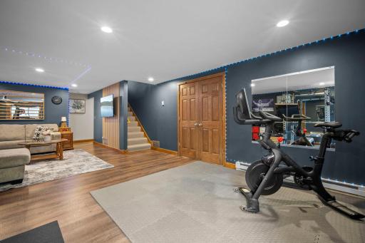 Enjoy an expansive lower level with a welcoming family room and a flexible bonus space ideal for a home gym, hobby area, or office.