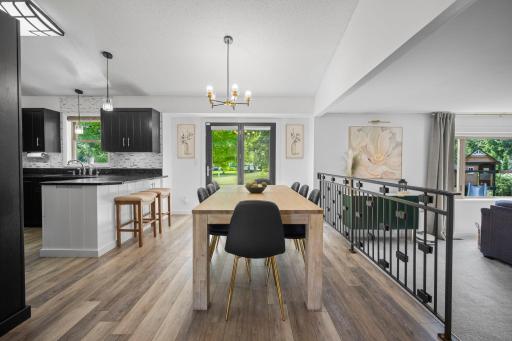 Beautiful LVP spans the main level living, dining and kitchen space!