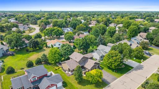 Tree-lined backyard with partially fenced in backyard. Nestled in a fantastic neighborhood near Edinborough USA golf course.