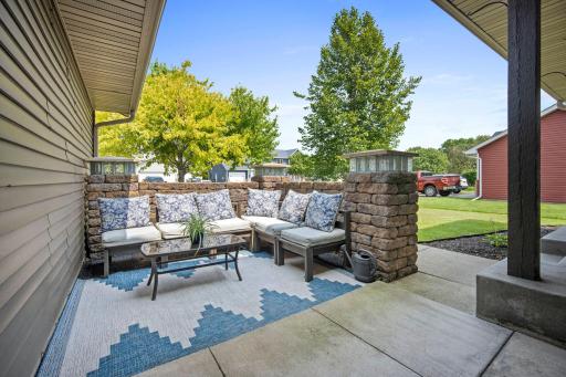 The front patio nook is the perfect spot to relax and unwind.