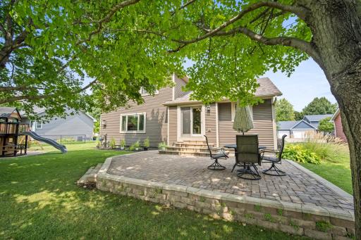 Cozy, backyard paver patio!