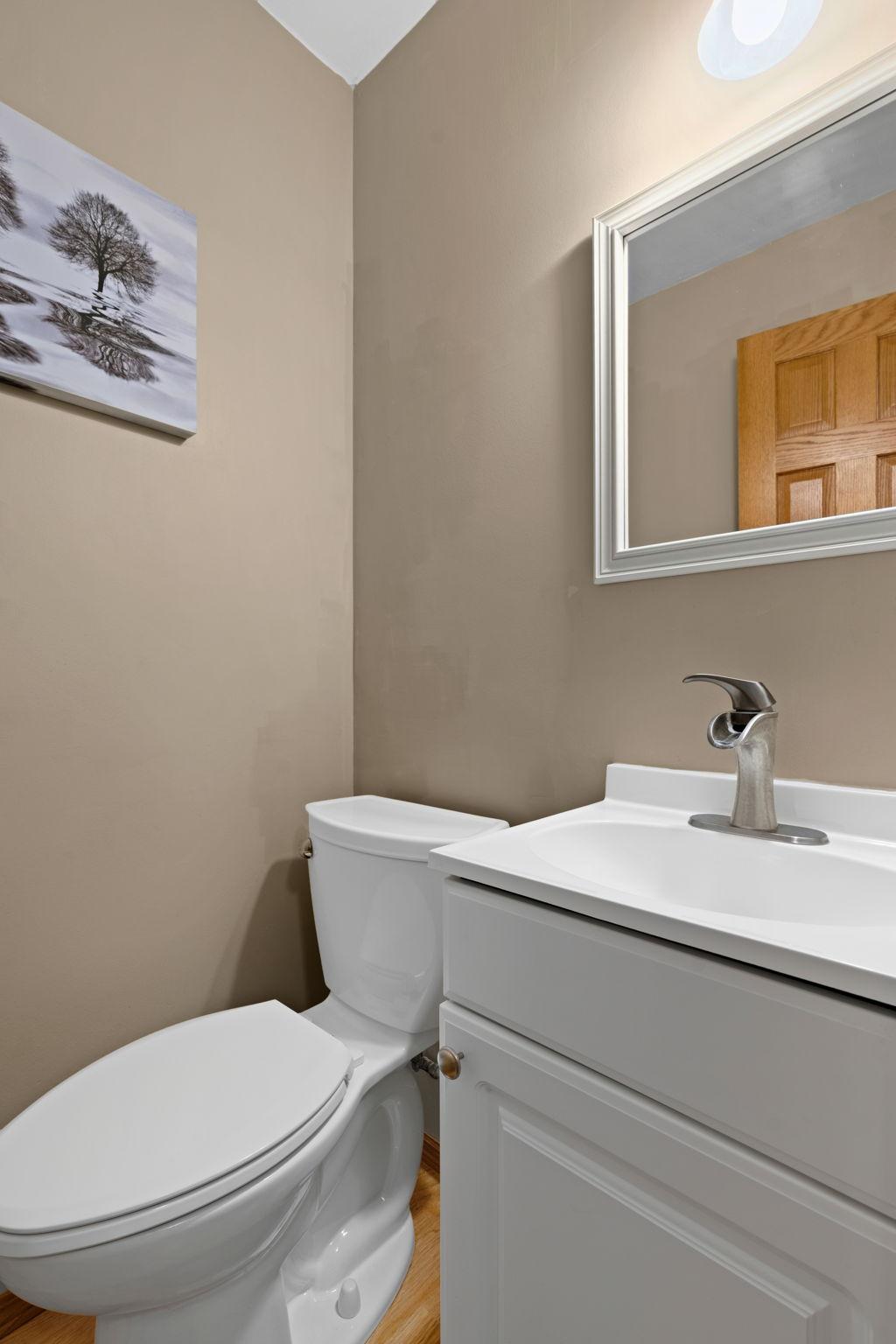 Main level half bath