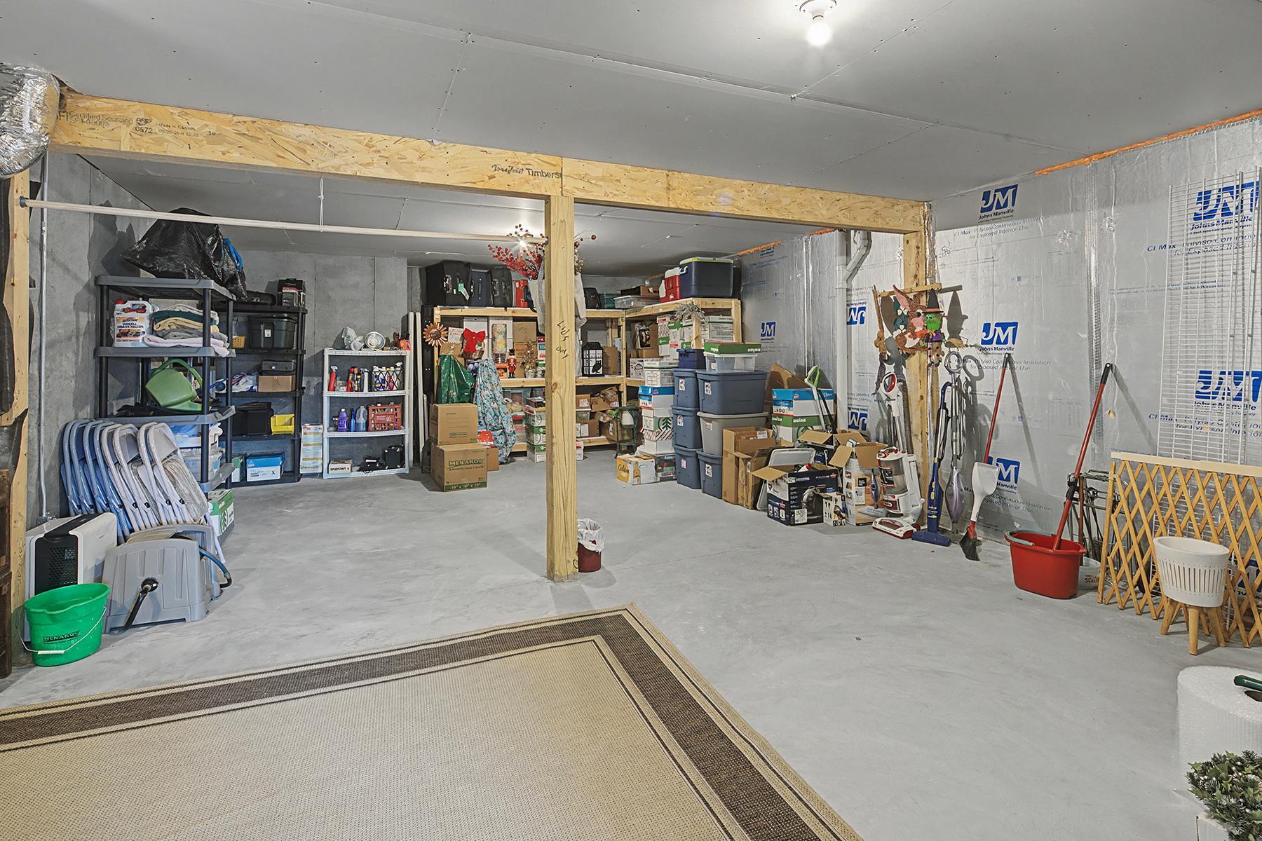 Huge storage room at the lower level