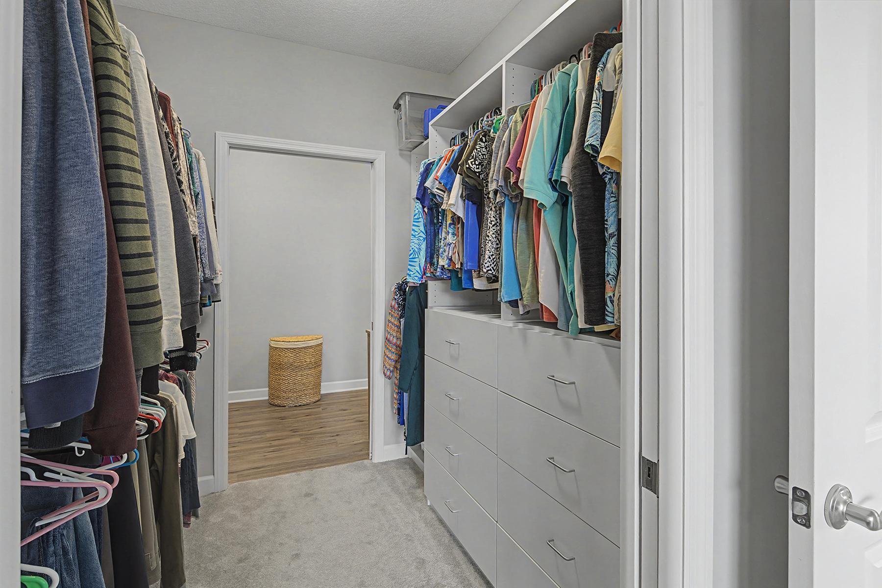 Owners closet with built-ins