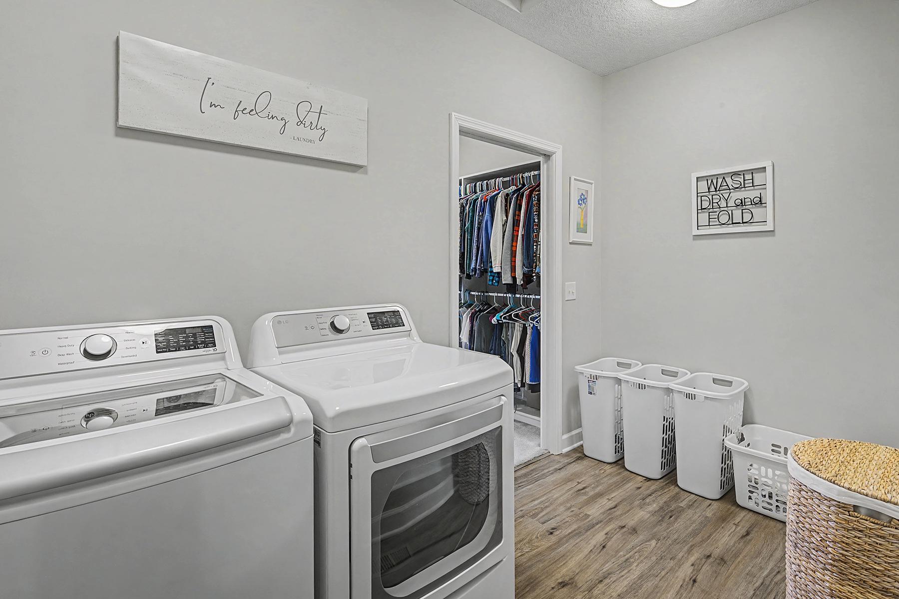 Domestic suite concept walks through to Laundry Room