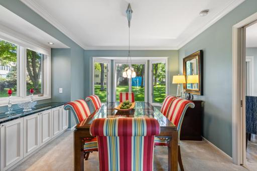 The separate formal dining room adds even more versatility with detailed trim, added counterspace, and cabinetry.