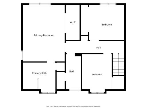 Upper level floorplan.