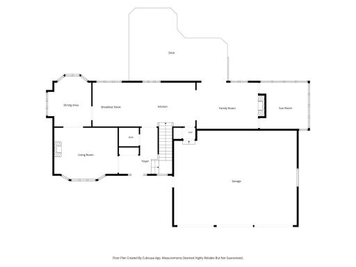 Main level floorplan.