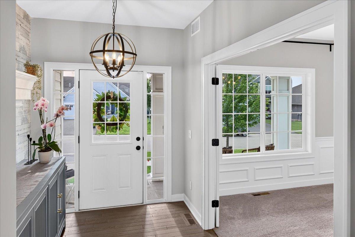 The main floor flex/office with glass French doors