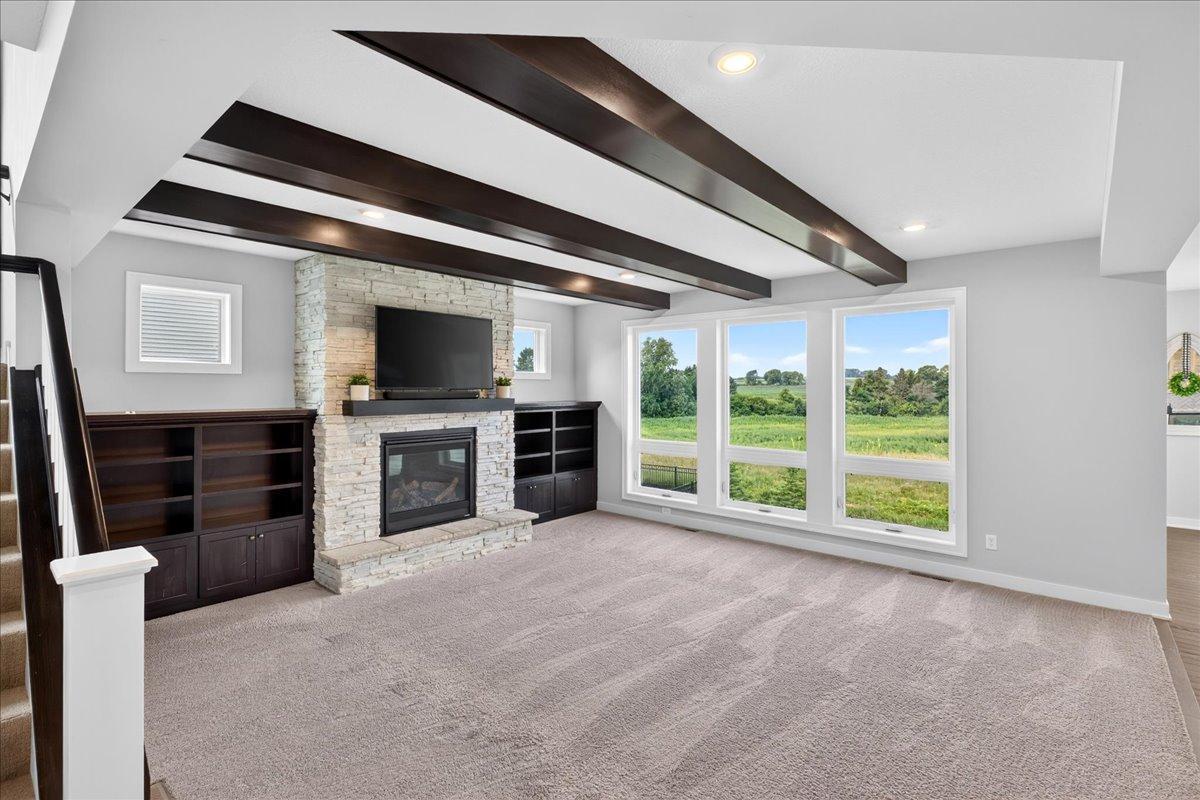Wow! What a view through the floor to ceiling windows!